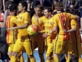 برشلونة يفوز على ليفانتي وينفرد بصدارة الدوري الاسباني